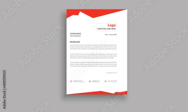Obraz Corporate Letter Head Template Design
