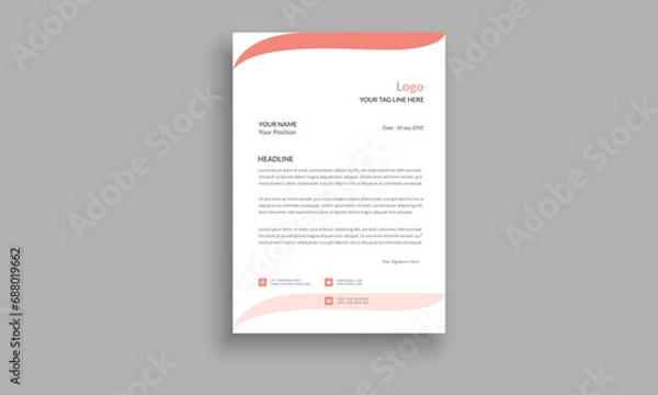 Obraz Corporate Letter Head Template Design
