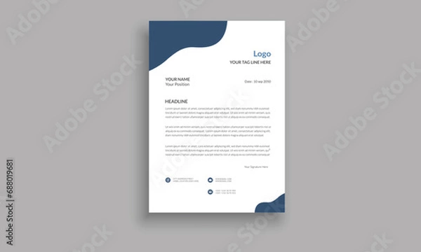 Obraz Corporate Letter Head Template Design