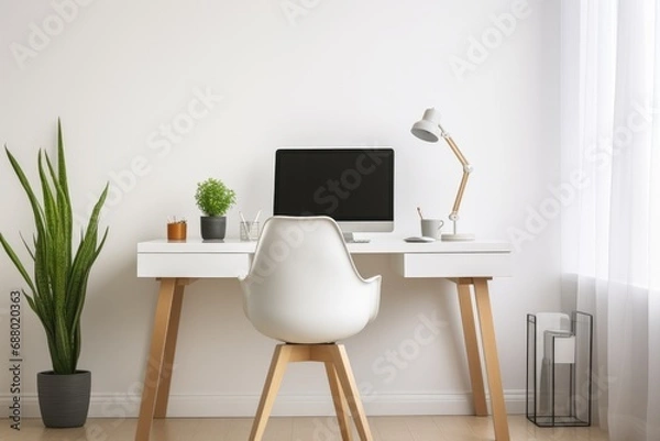 Fototapeta Minimalist Home Office