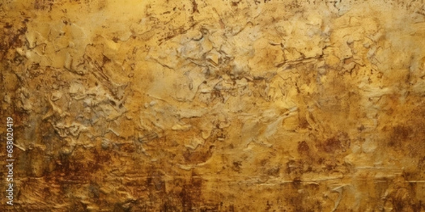 Fototapeta Abstract Golden Background with Grunge Texture for design and decoration. Gold Venetian Plaster. Old Wall with Golden Stucco