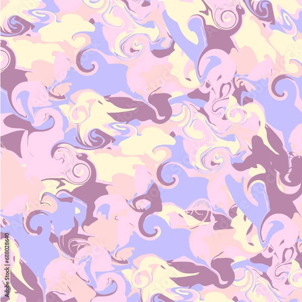 Obraz ピンクや紫系色のおしゃれなマーブル模様