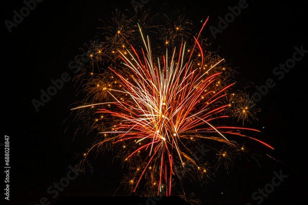 Obraz Fireworks at night