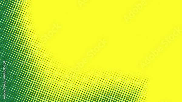 Obraz Dots halftone yellow green color pattern gradient texture  background.