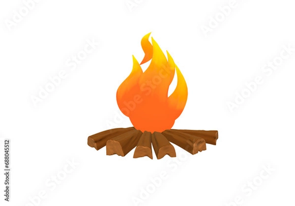 Fototapeta burning candle on a white background