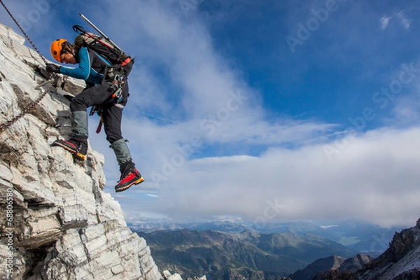Obraz Mountain climbing