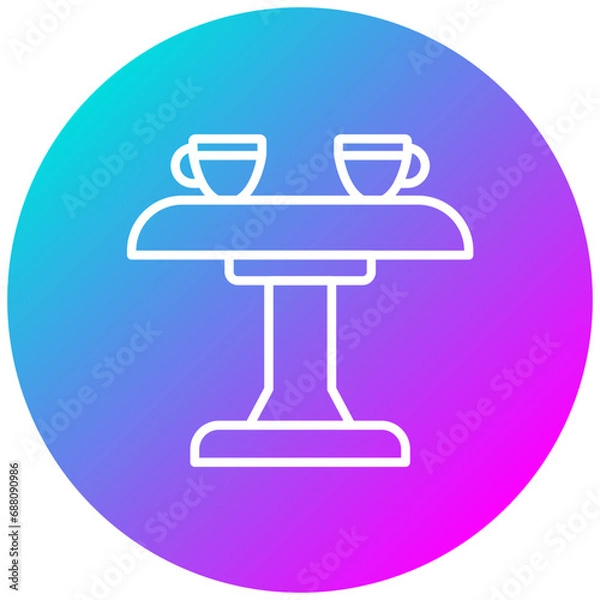 Fototapeta Coffee Table Icon