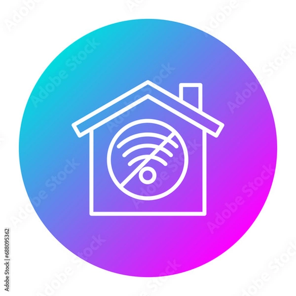 Obraz NO Wifi Home Icon