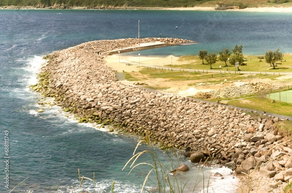 Obraz A phoenician port on the Atlantic Ocean surrounded by beaches.