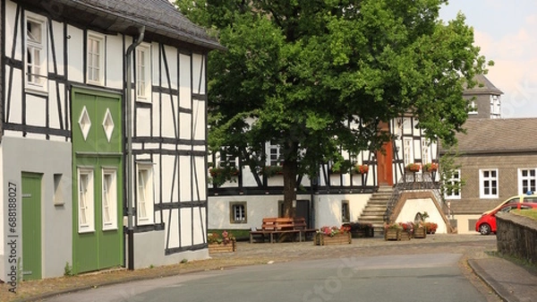 Obraz Straße und Gebäude in Eversberg