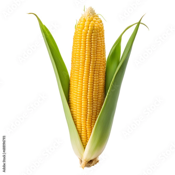 Fototapeta Fresh Corn Isolated on Transparent Background
