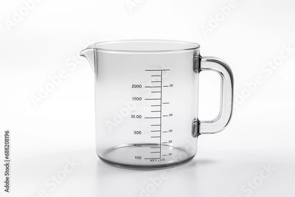 Fototapeta Transparent Measuring Cup, Kitchen Tool for Liquid, Kitchenware for Precise Measurement