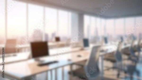 Obraz 明るいオフィスのイメージ（ぼかし）