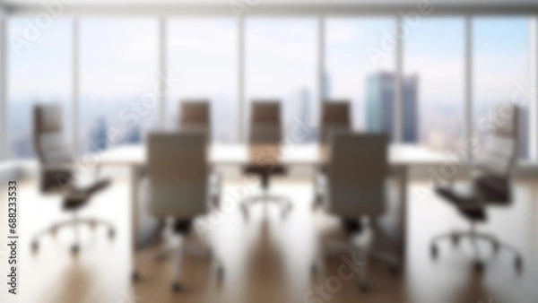 Obraz 明るい会議室のイメージ（ぼかし）