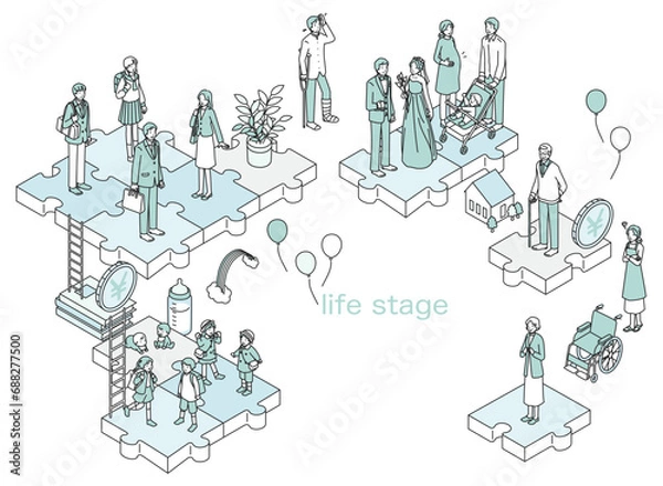 Fototapeta ライフステージ