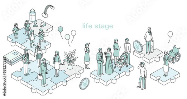 Fototapeta ライフステージ