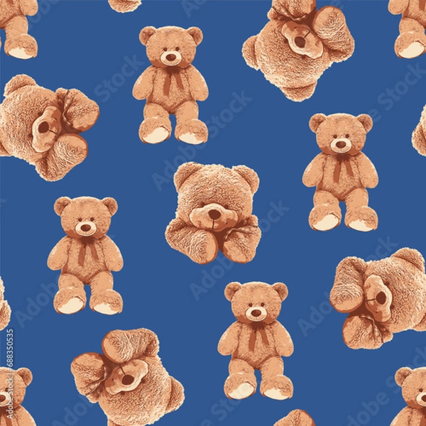 Obraz SEAMLES TEDDY BEAR PATTERN 103