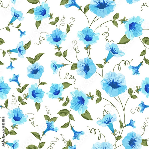 Fototapeta Floral seamless pattern