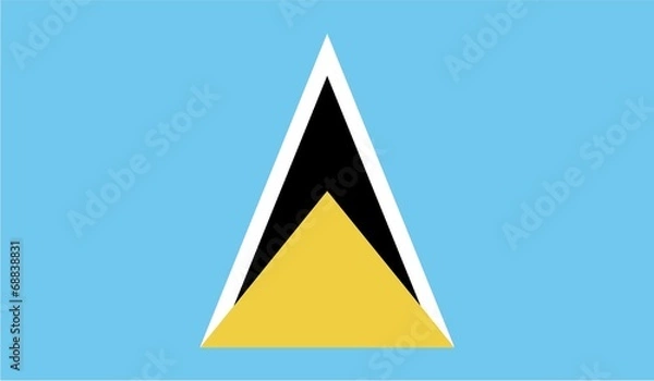 Obraz Illustration of the flag of Saint Lucia
