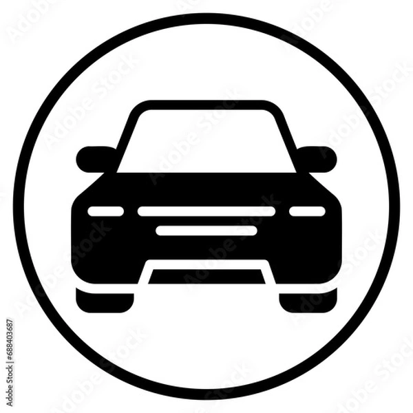 Obraz car glyph icon
