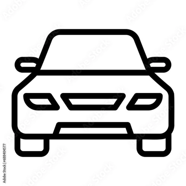 Obraz car line icon
