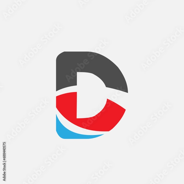 Fototapeta D Logo Vector Art, Icons, and Graphics for Free Download