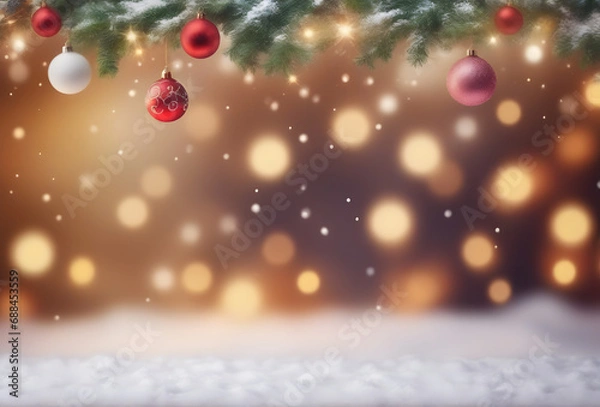 Obraz Christmass background for Hollidays. Birthday Christmas theme 