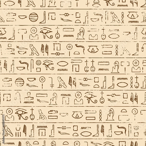 Obraz Egipskie tło hieroglificzne