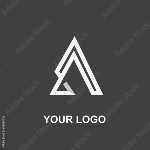 Obraz simple mountain logo