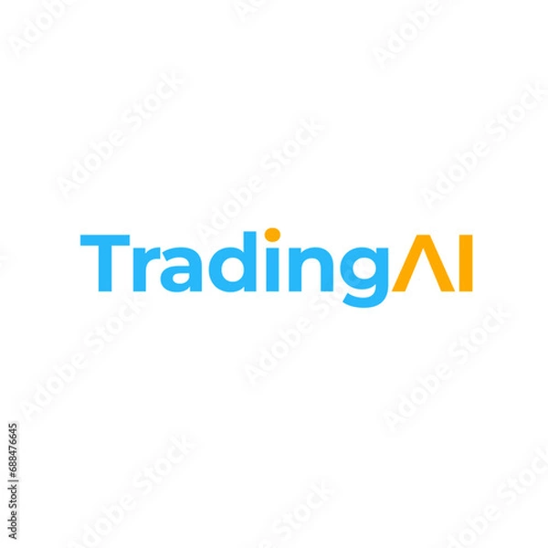 Fototapeta Trading Ai Logo design template