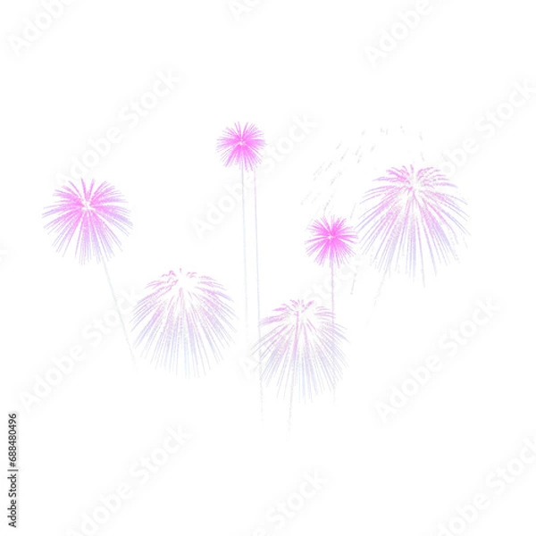 Obraz fireworks splash on transparent background