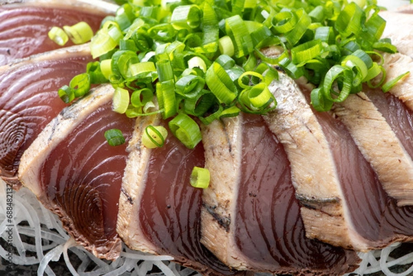 Obraz 鰹のたたき。
