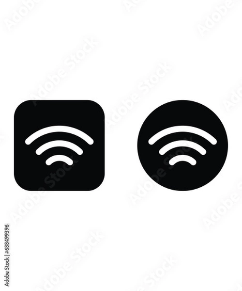 Fototapeta wireless network button icon, vector best flat icon.