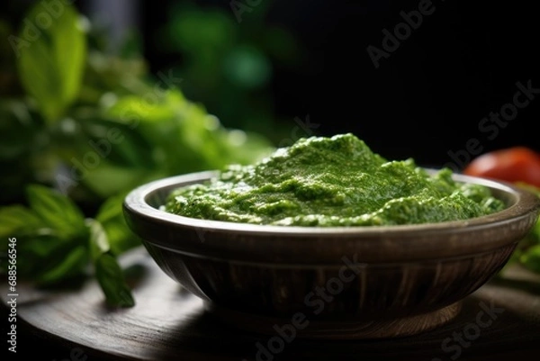Obraz Pesto food background