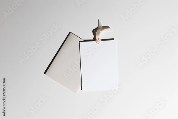 Obraz Flatlay gift certificate with an envelope next to it