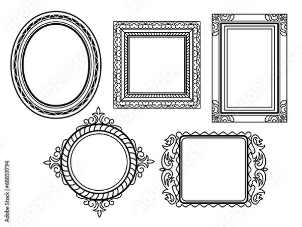Fototapeta Elegant Ornate frames