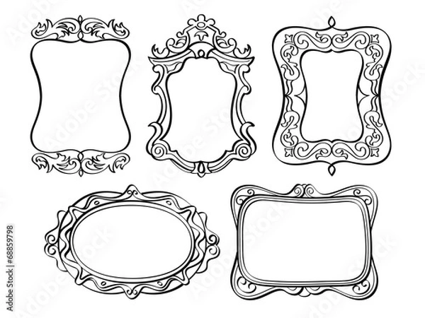 Fototapeta Elegant Ornate frames
