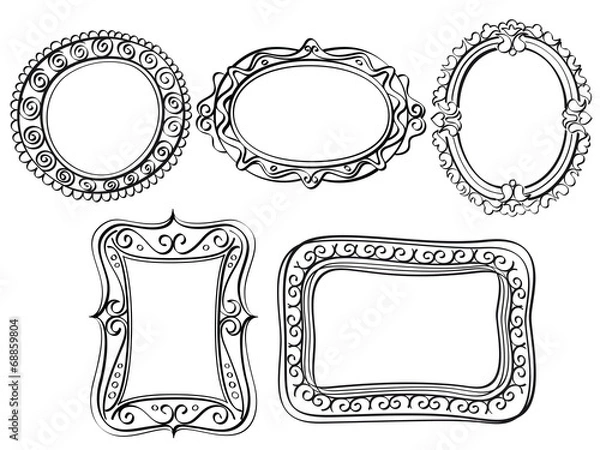 Fototapeta Elegant Ornate frames