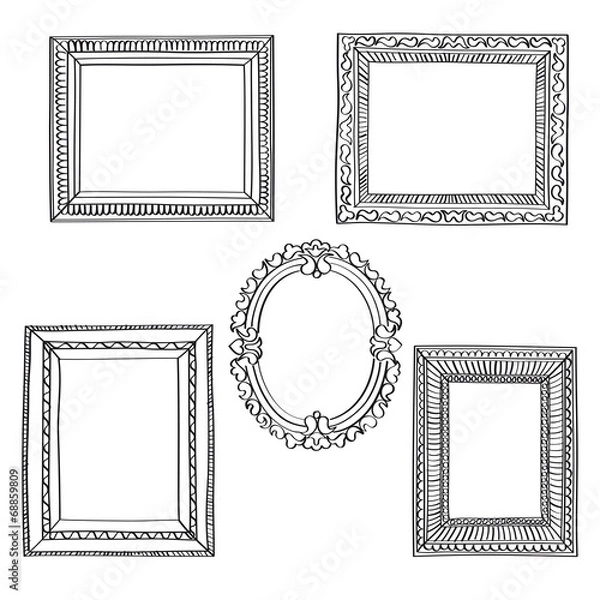 Fototapeta Elegant Ornate frames