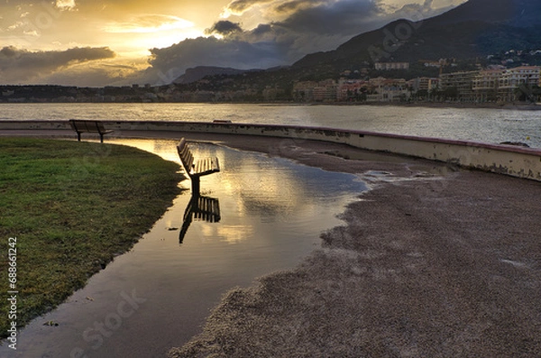 Obraz Menton, après la pluie