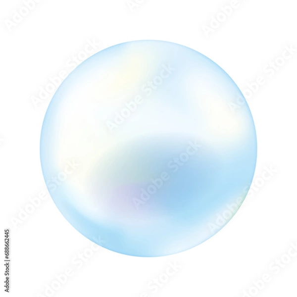 Fototapeta シャボン玉のベクターイラスト