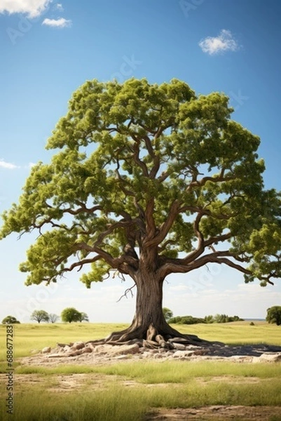 Fototapeta Green Sentinel in the Savannah