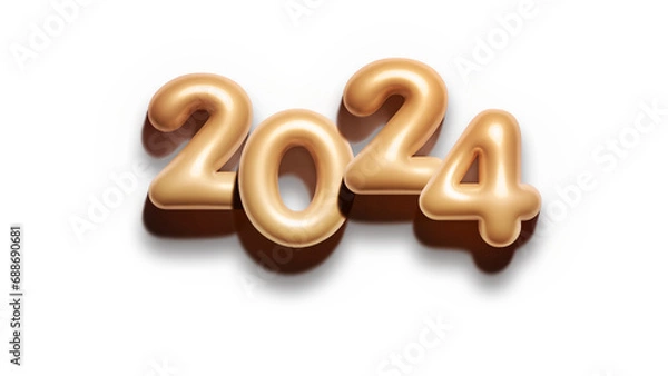 Fototapeta Phrase 2024 3d rendering	
