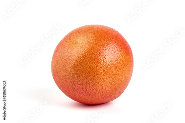 Fototapeta Red grapefruit, isolated on white background.