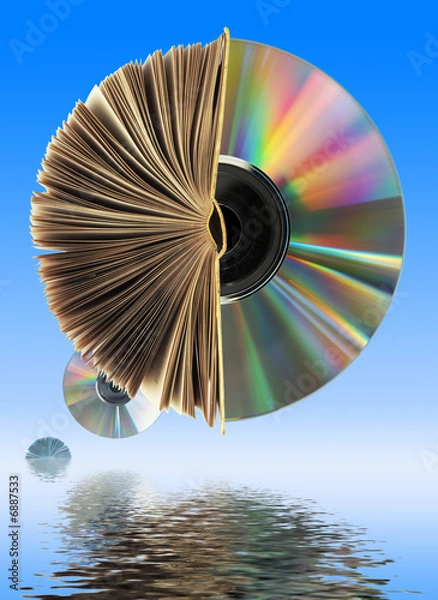 Obraz book and disk