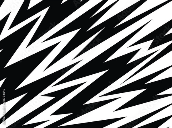 Obraz Abstract background with various sharp, zigzag and arrow pattern
