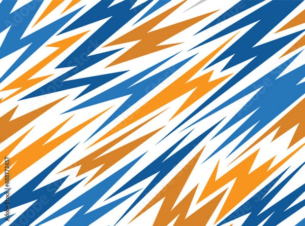 Obraz Abstract background with various sharp, zigzag and arrow pattern