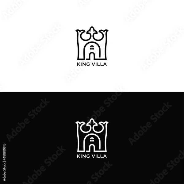 Fototapeta Real Estate Logo Design. Unique Design. Vector and jpeg