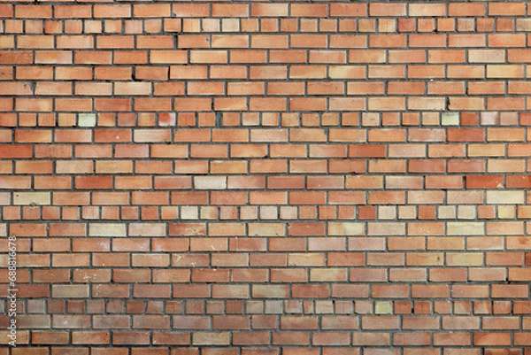 Obraz old red brick wall texture background