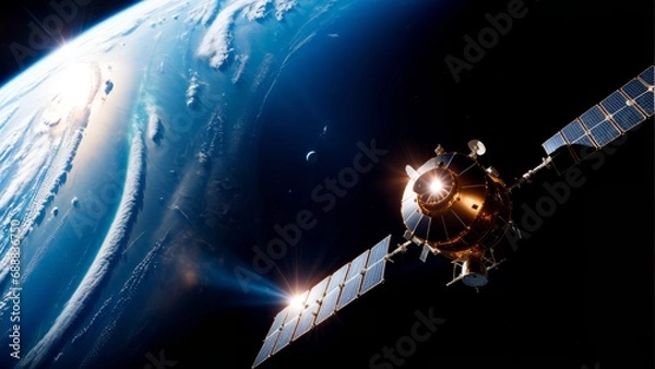 Obraz Satellite over earth 